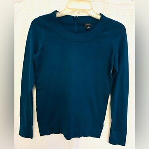 Talbots small petite long sleeve lightweight, pullover sweater cotton blend